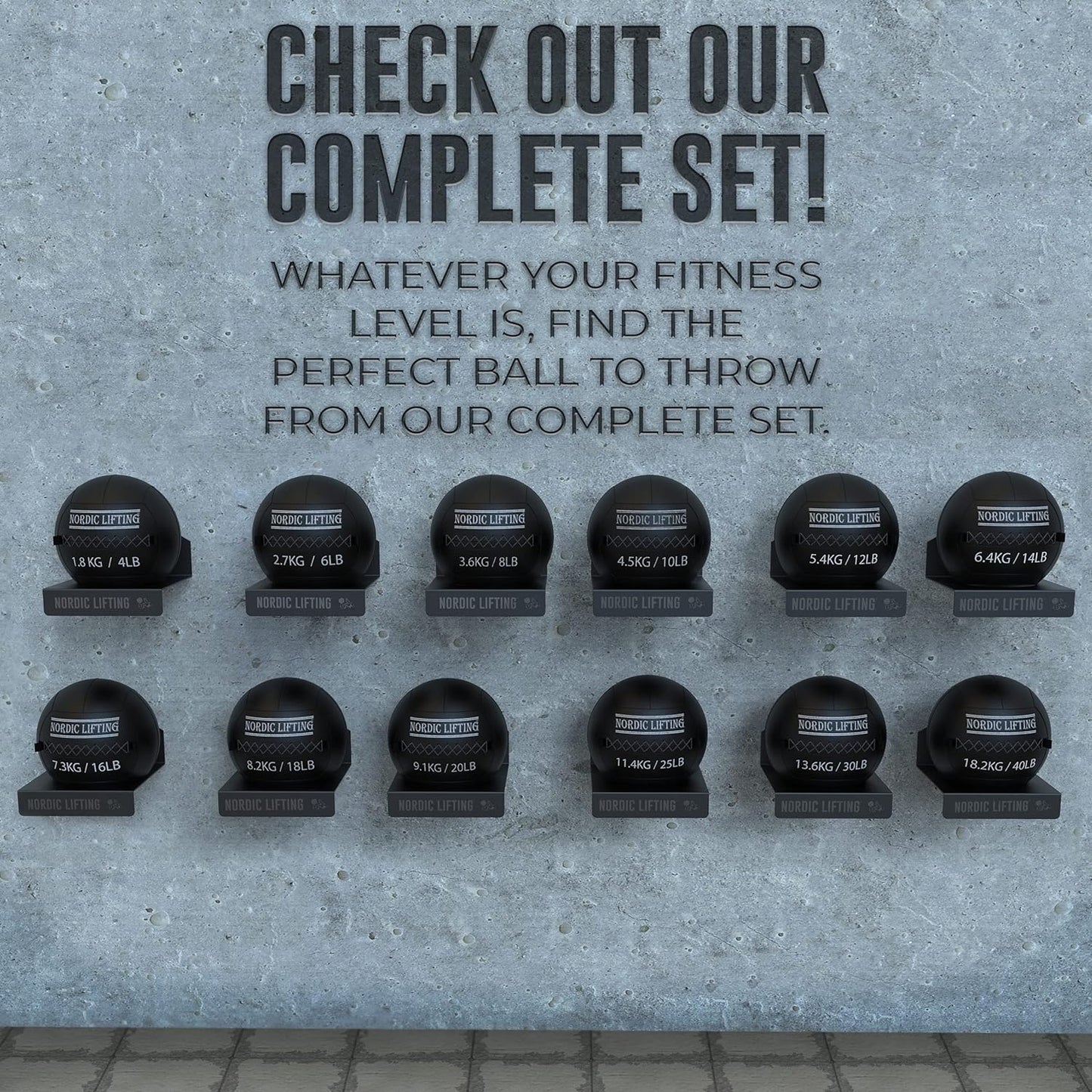 Wall Ball for Crossfit & Fitness - Medicine Ball for Gym and Strength Training