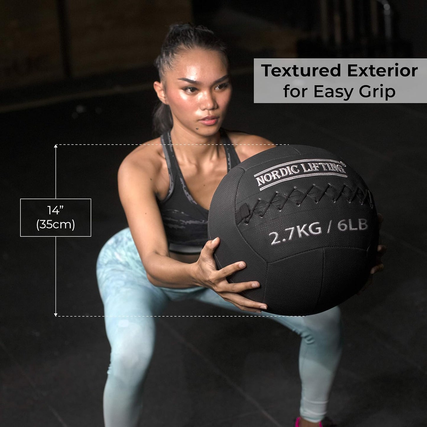 Wall Ball for Crossfit & Fitness - Medicine Ball for Gym and Strength Training