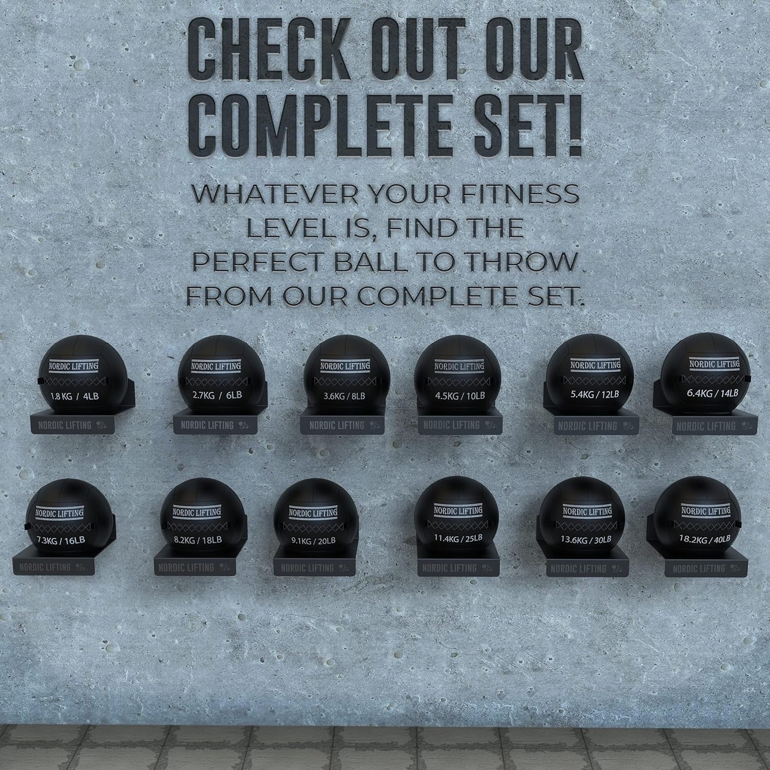 Wall Ball for Crossfit & Fitness - Medicine Ball for Gym and Strength Training