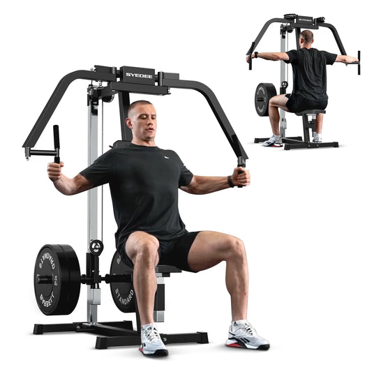 Chest Fly and Reverse Delt Machine, 400 LBS Upper Body Specialty Machine,Plate-Loaded PEC Fly Machine for Pectoral and Rear Deltoid for Home Gym